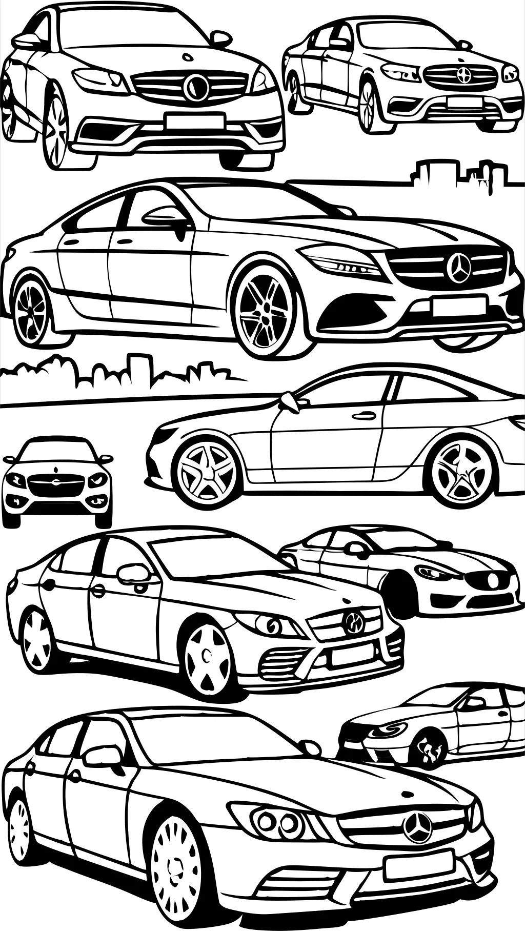 mercedes coloring pages